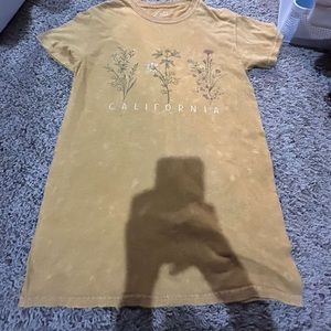 Yellow floral tee